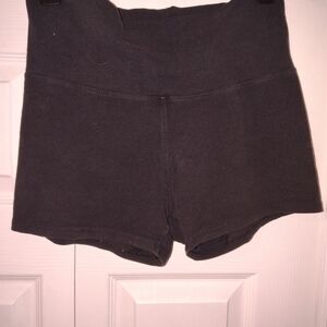 Black Women's Shorts Leggings Style Hi Waist Vintage